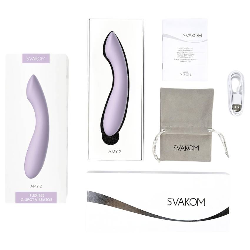 Svakom Amy 2 - akkus, vízálló G-pont vibrátor (lila) - Image 9