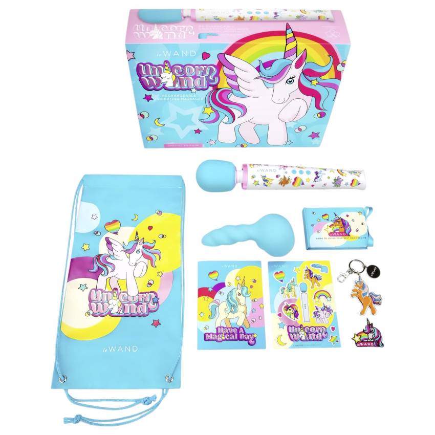 le Wand Unicorn - masszírozó vibrátor szett (szivárvány) - Image 2