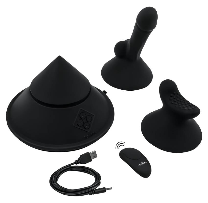 The Cowgirl Cone - okos szexgép különböző feltétekkel (fekete) - Image 9