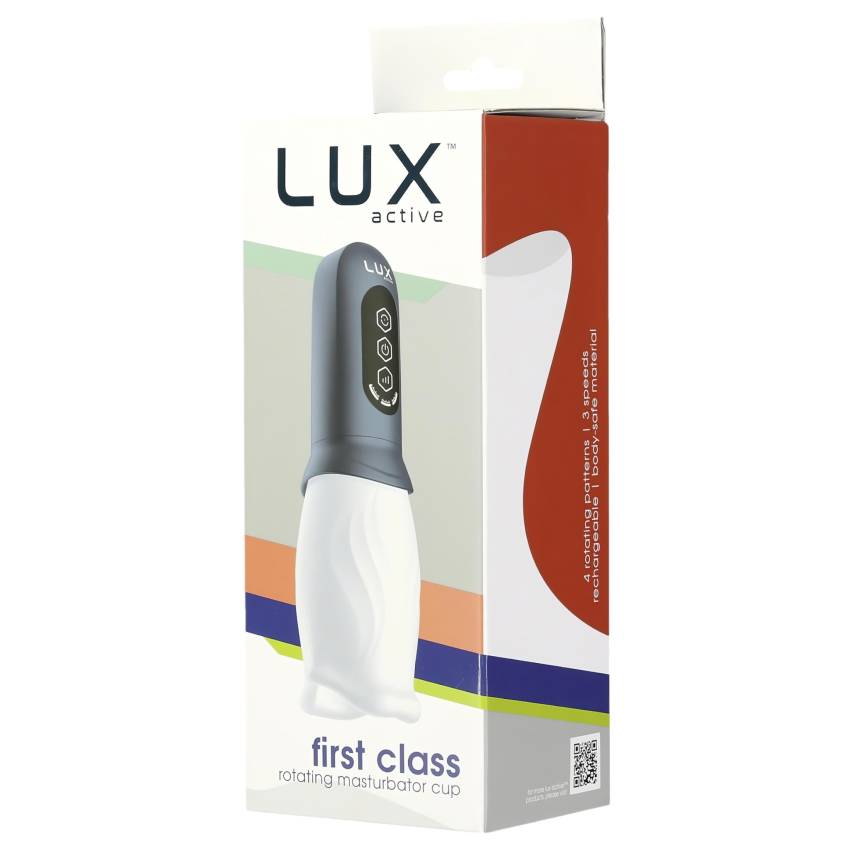 LUX Active First Class - forgó fejes maszturbátor (fehér-szürke) - Image 6