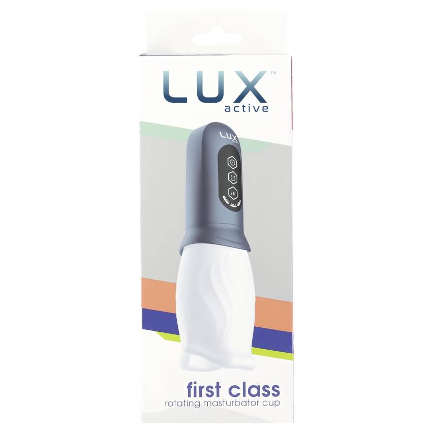 LUX Active First Class - forgó fejes maszturbátor (fehér-szürke) - Image 7
