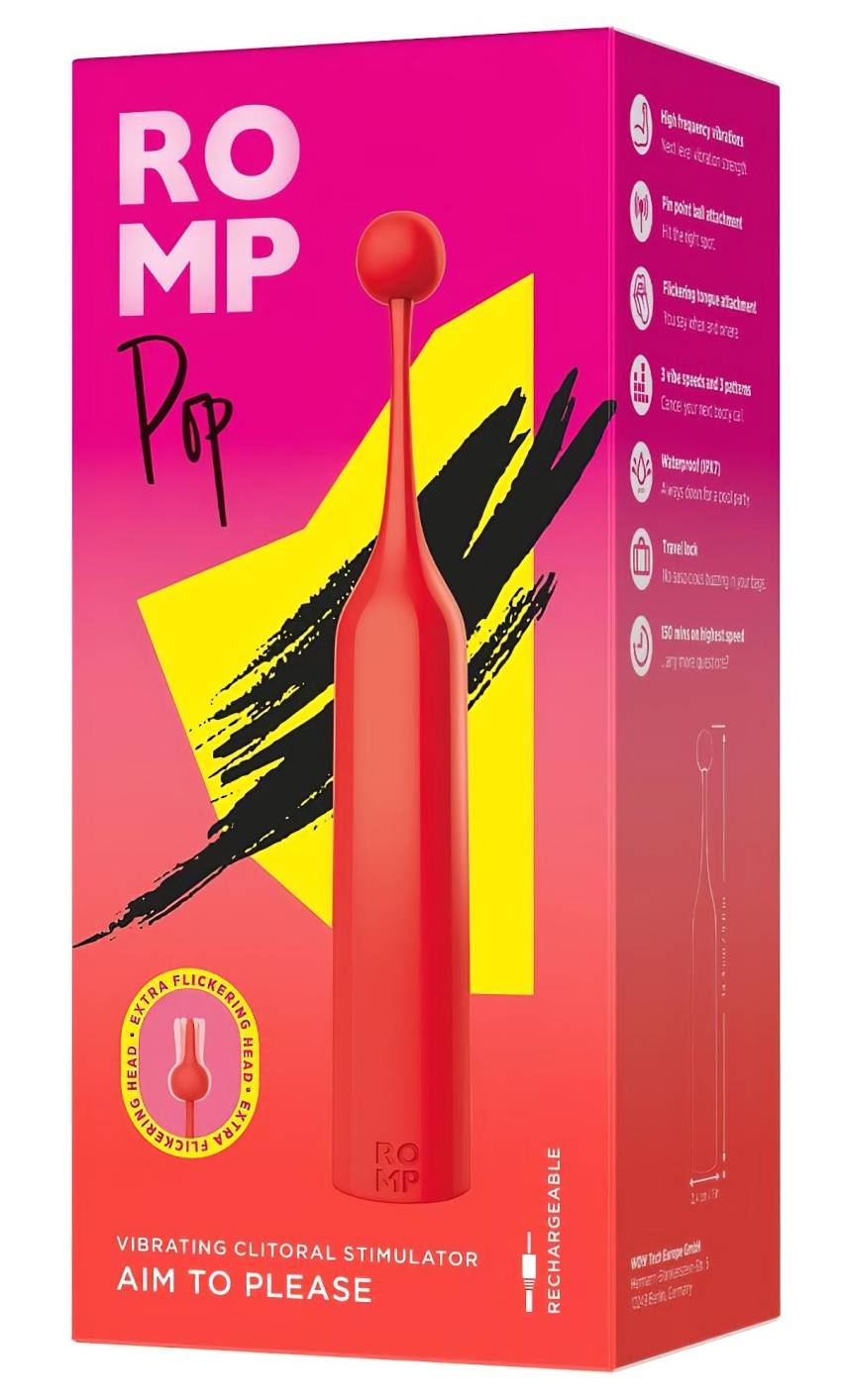 ROMP Pop - mini csikló vibrátor (piros) - Image 8