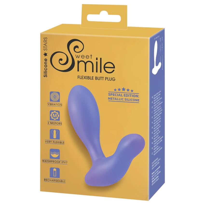Smile - vibrációs anál plug (kék) - Image 2