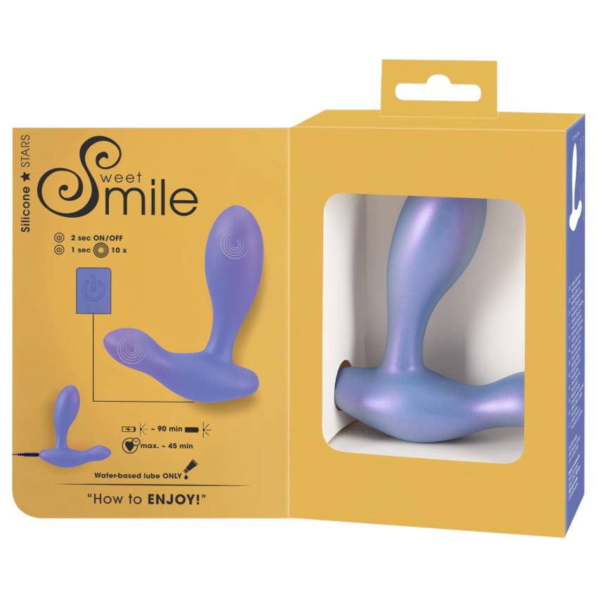 Smile - vibrációs anál plug (kék) - Image 3