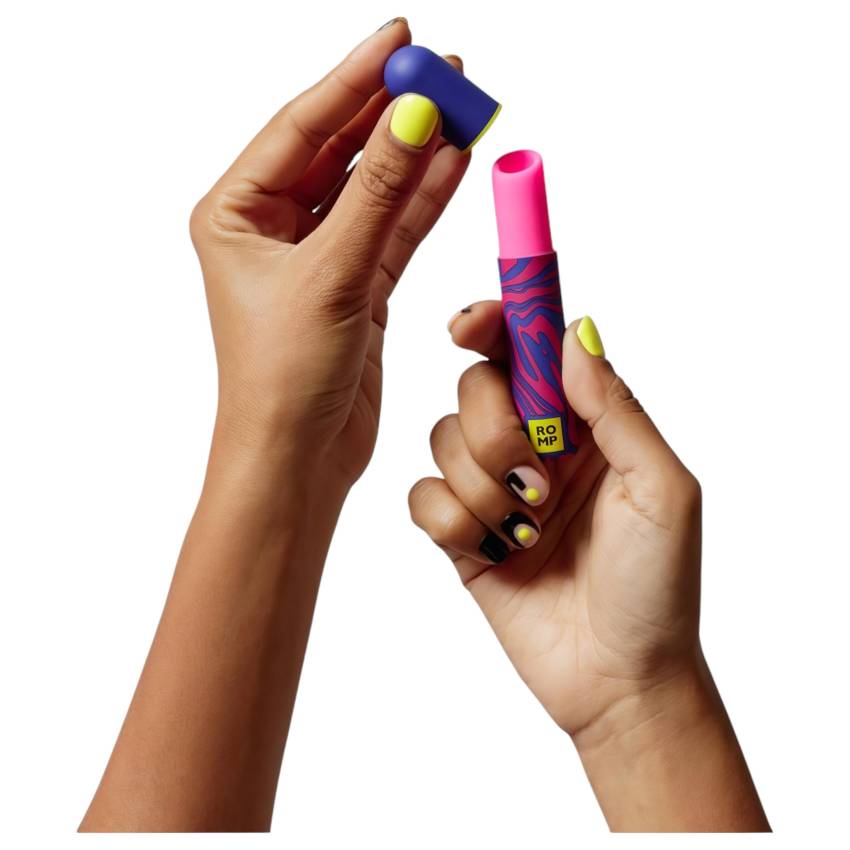 ROMP Lipstick - akkus léghullámos csiklóizgató (pink) - Image 5