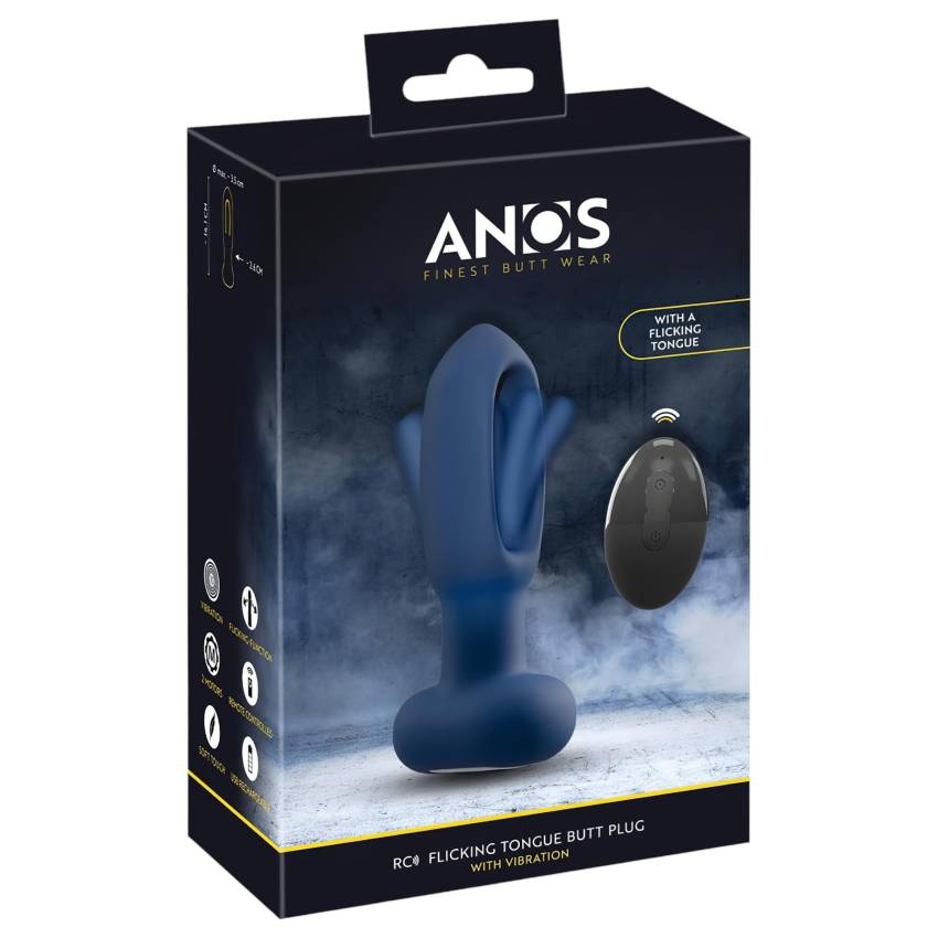 ANOS - nyelves anál vibrátor (kék) - Image 2