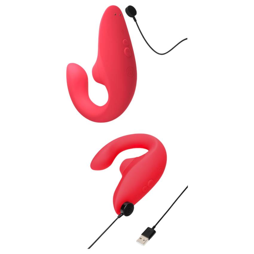 Womanizer Blend - G-pont vibrátor és csiklóizgató (korall) - Image 5