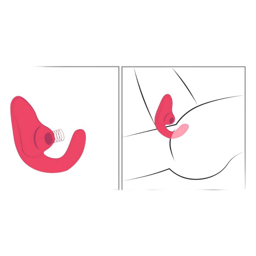 Womanizer Blend - G-pont vibrátor és csiklóizgató (korall) - Image 7