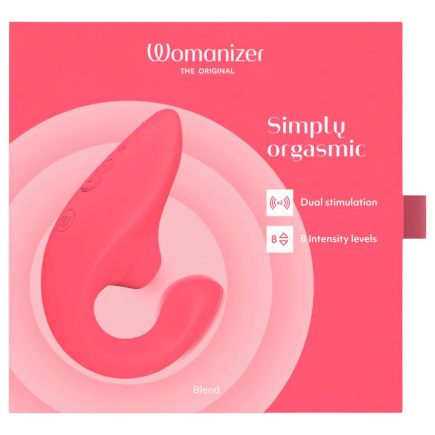 Womanizer Blend - G-pont vibrátor és csiklóizgató (korall) - Image 9