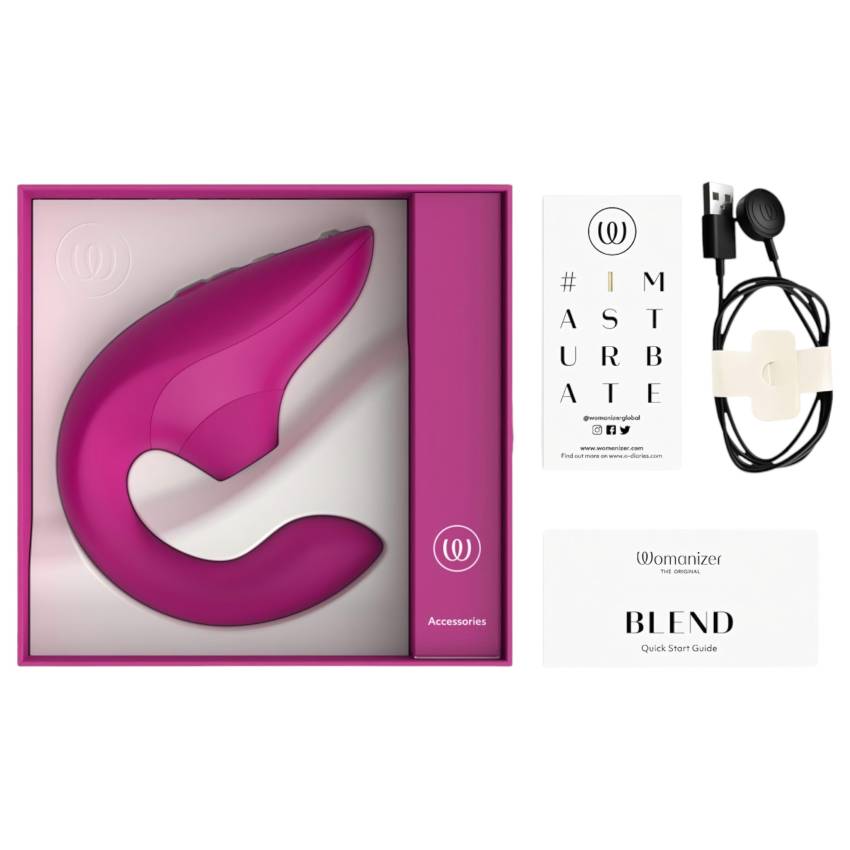 Womanizer Blend - G-pont vibrátor és csiklóizgató (pink) - Image 8