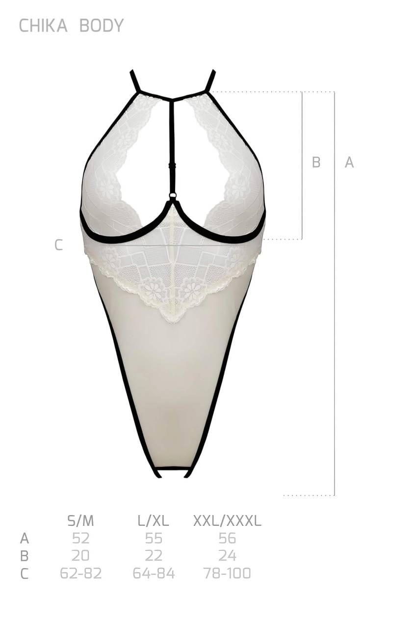 Passion Chika - nyitott body (krém) - Image 4