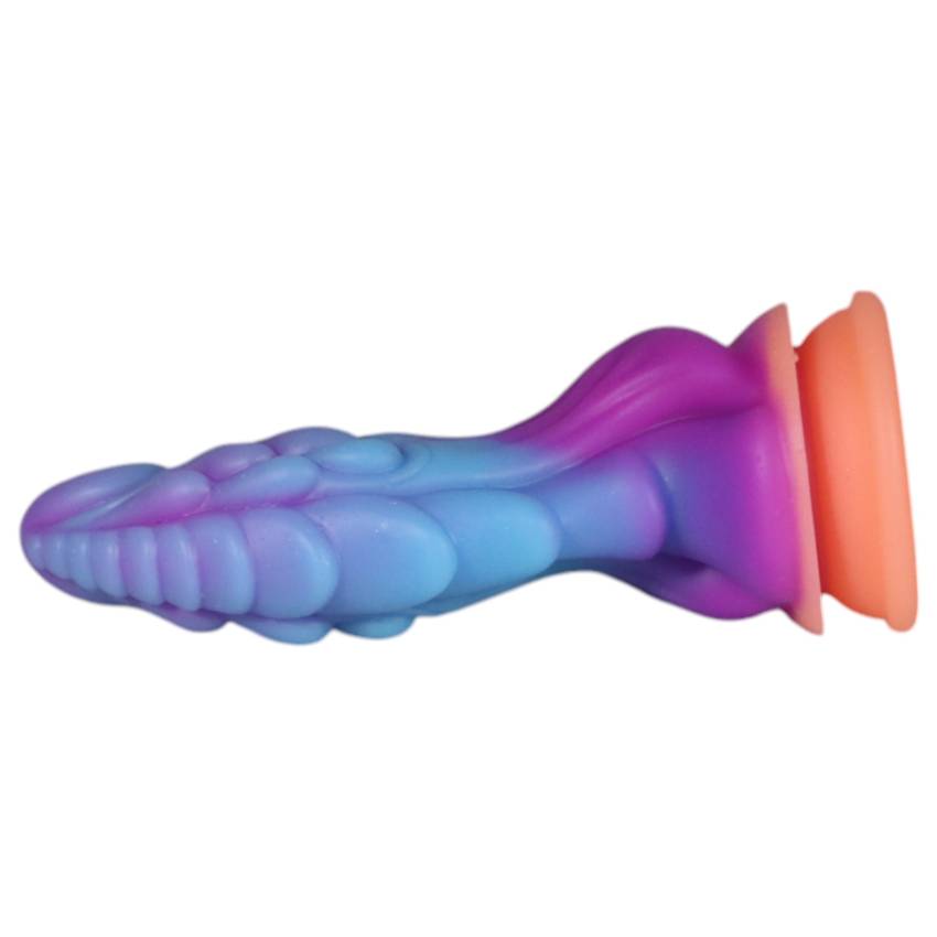 OgazR - világító sárkány dildó - 22cm (lila-rózsaszín) - Image 3