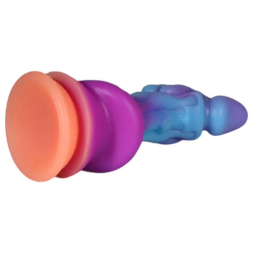 OgazR - világító sárkány dildó - 22cm (lila-rózsaszín) - Image 4