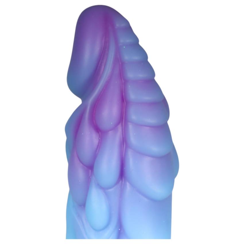 OgazR - világító sárkány dildó - 22cm (lila-rózsaszín) - Image 6