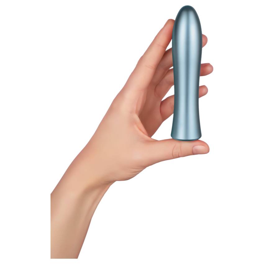 FemmeFunn Bougie - alumínium prémium vibrátor (ezüst) - Image 5