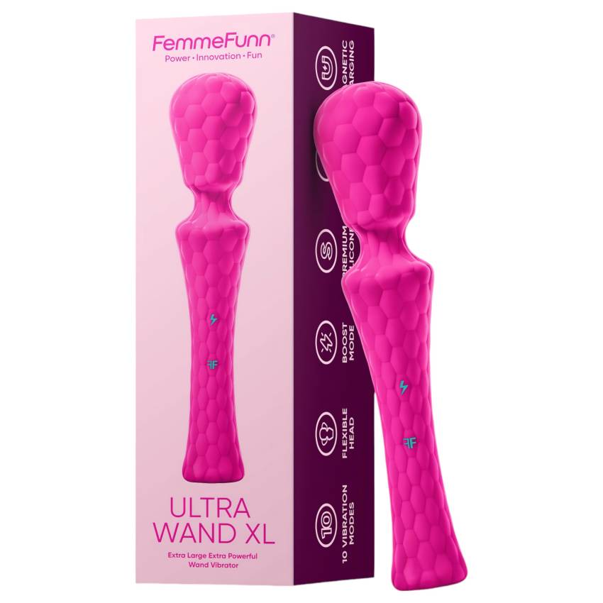 FemmeFunn Ultra Wand XL - prémium masszírozó vibrátor (pink) - Image 3