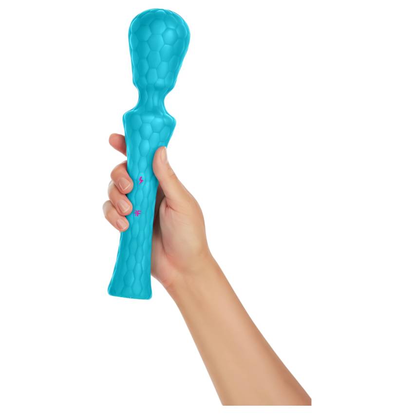 FemmeFunn Ultra Wand XL - prémium masszírozó vibrátor (türkiz) - Image 2