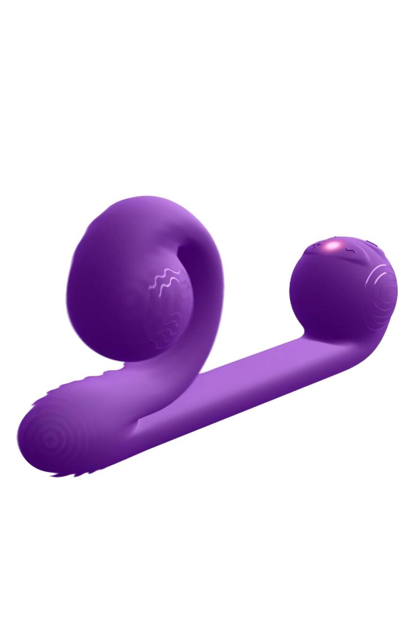/ Snail Vibe Duo - akkus, 3in1 stimuláló vibrátor (lila) - Image 2