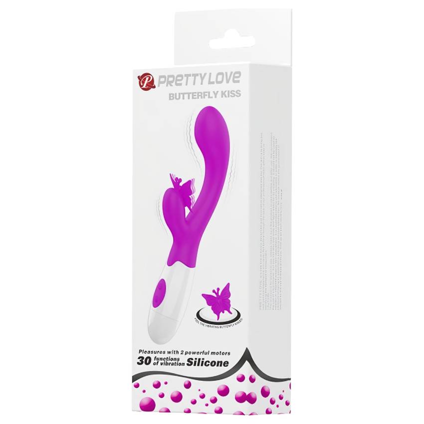 Pretty Love Butterfly Kiss - csiklókaros vibrátor (pink) - Image 5