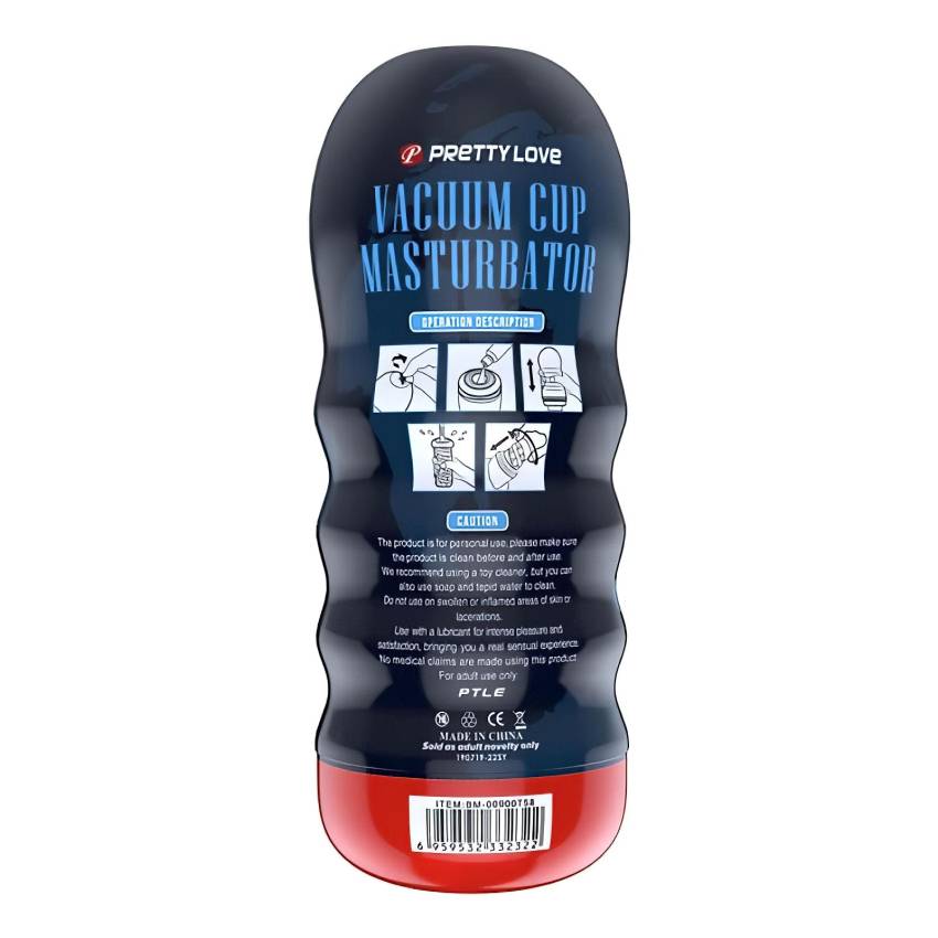 Pretty Love Vacuum Cup - élethű műpunci maszturbátor (natúr) - Image 4