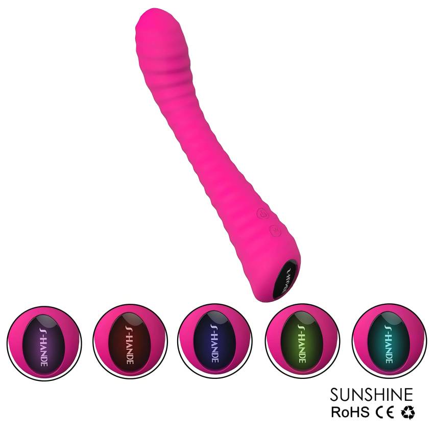 Sex HD Sunshine - akkus, barázdált G-pont vibrátor (pink) - Image 4