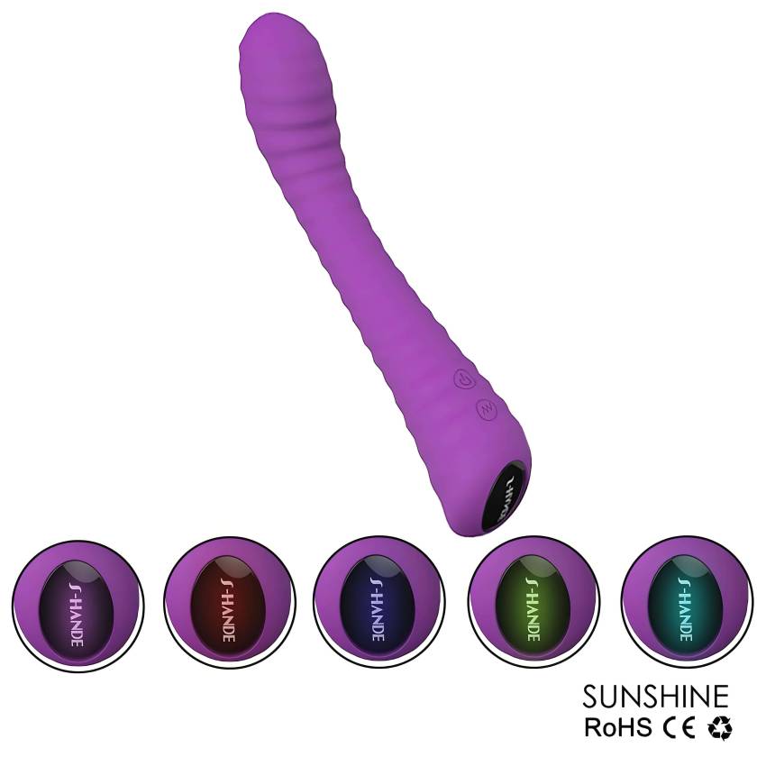 Sex HD Sunshine - akkus, barázdált G-pont vibrátor (lila) - Image 3