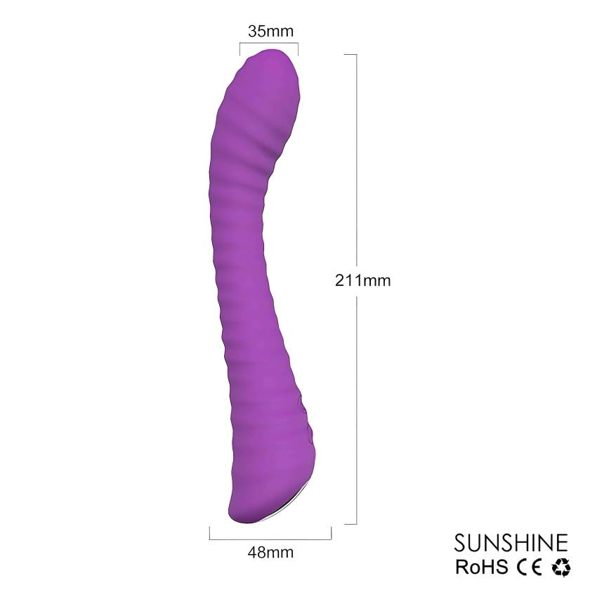 Sex HD Sunshine - akkus, barázdált G-pont vibrátor (lila) - Image 6