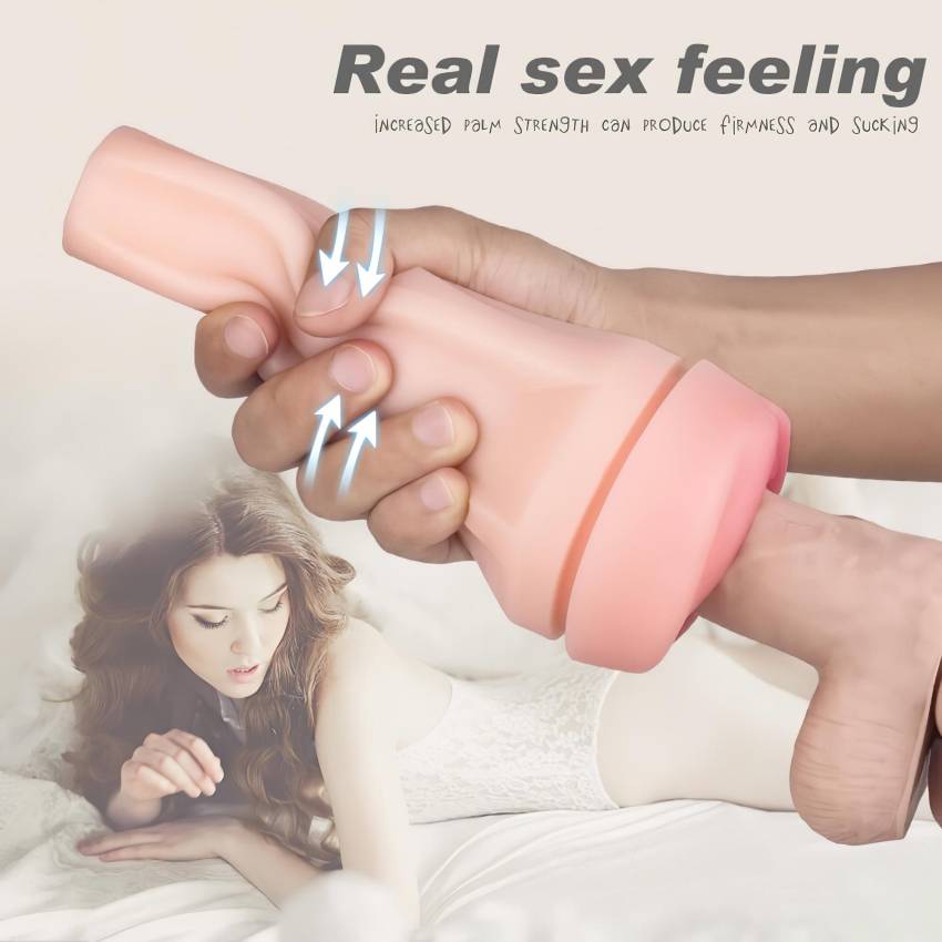 Sex HD Marcus - élethű műpunci tokban (fekete-natúr) - Image 7