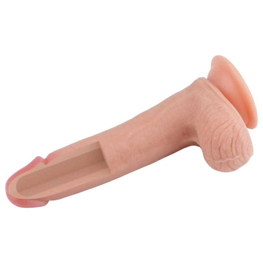 Lovetoy Nature Cock - kétrétegű élethű dildó - 20cm (natúr) - Image 7