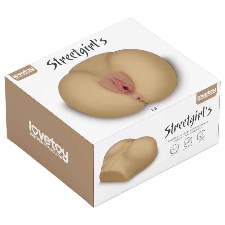 Lovetoy Streetgirl's - műpunci és popsi torzó (natúr) - Image 7