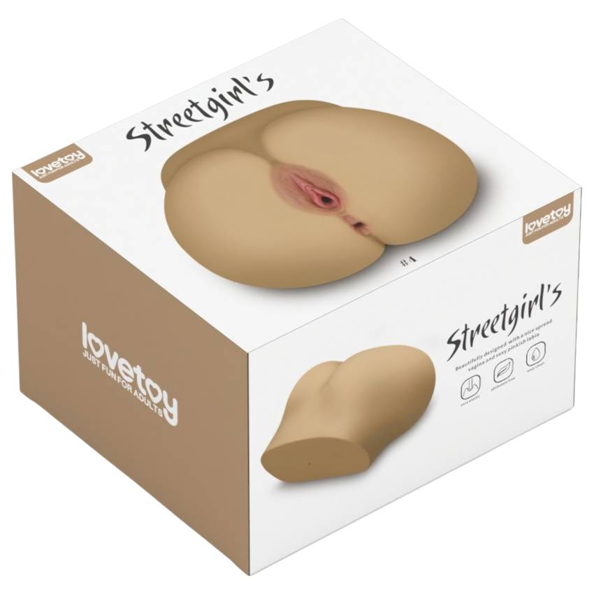 Lovetoy Streetgirl's 4 - műpunci és popsi torzó (natúr) - Image 7