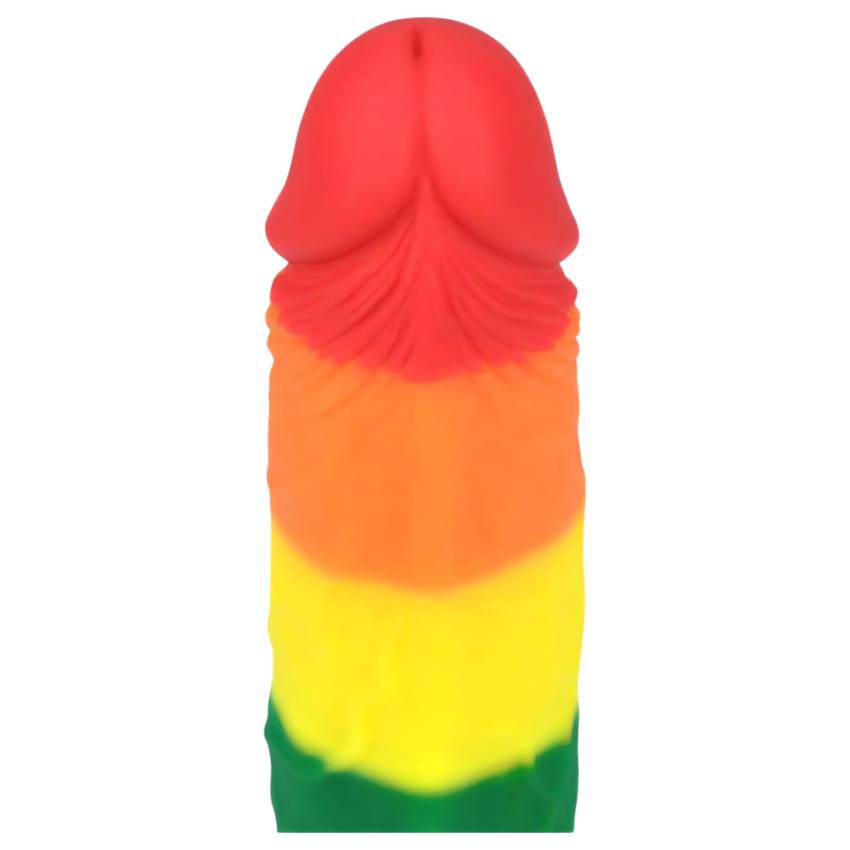 Lovetoy Prider - élethű dildó - 19cm (szivárvány) - Image 4