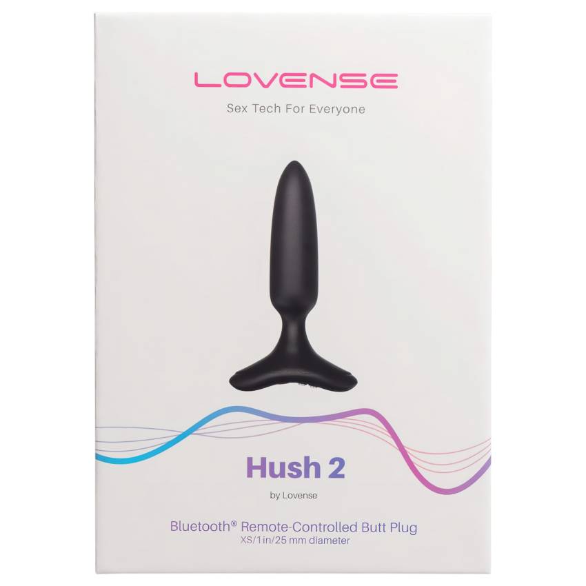 LOVENSE Hush 2 XS - akkus kis anál vibrátor (25mm) - fekete - Image 7