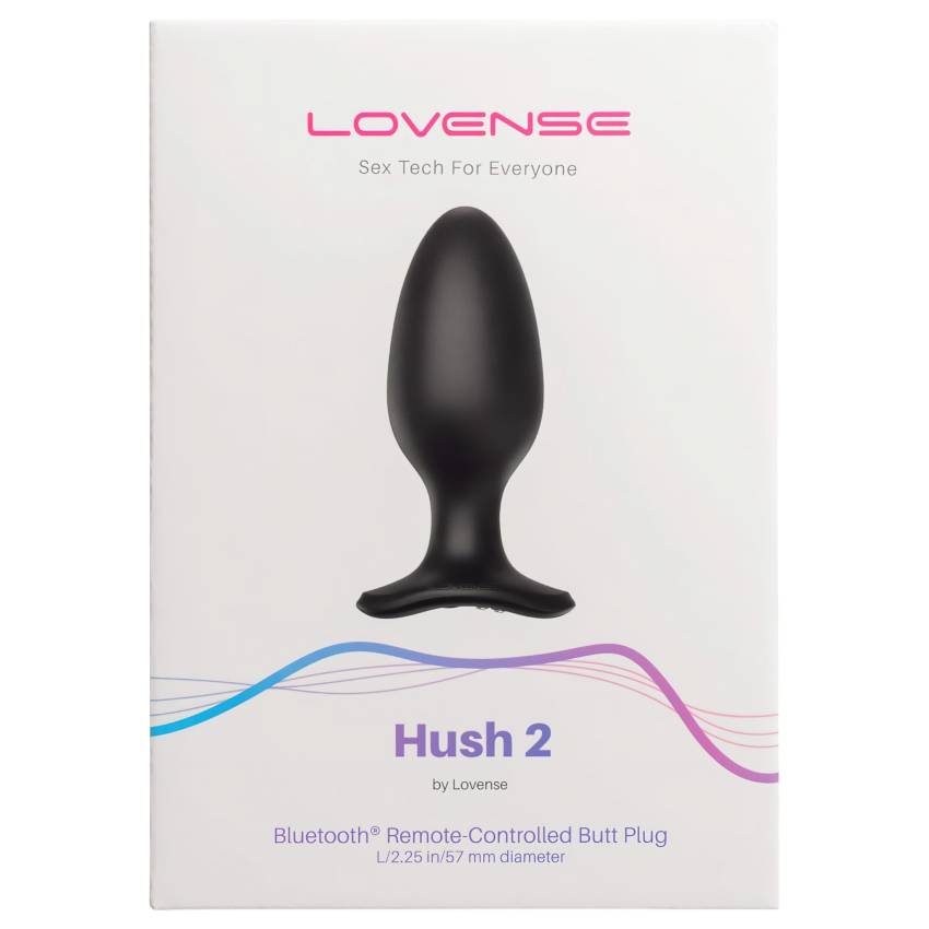LOVENSE Hush 2 L - akkus kis anál vibrátor (57mm) - fekete - Image 7