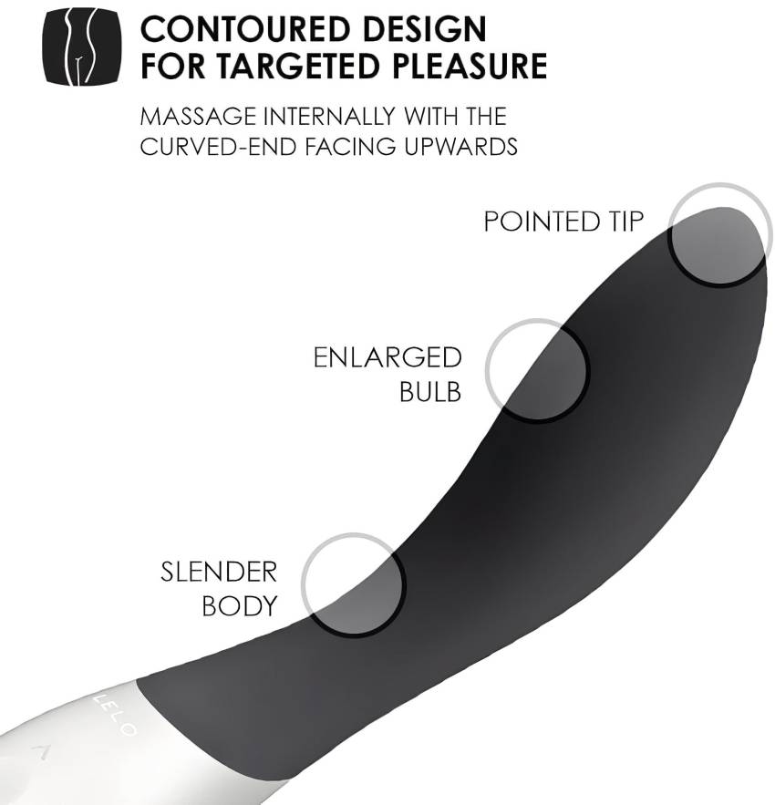 LELO Mona Wave - vízálló G-pont vibrátor (fekete) - Image 5