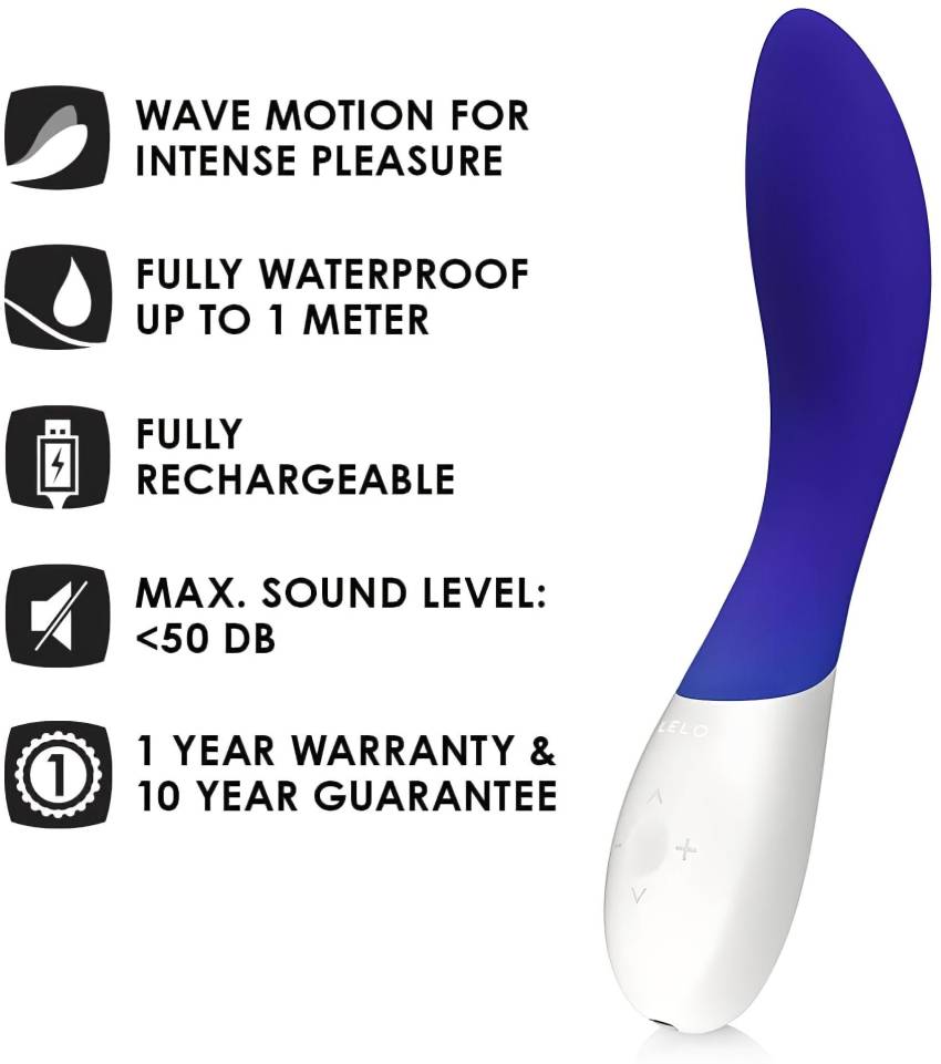 LELO Mona Wave - vízálló G-pont vibrátor (kék) - Image 4