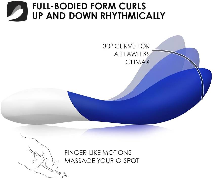 LELO Mona Wave - vízálló G-pont vibrátor (kék) - Image 6