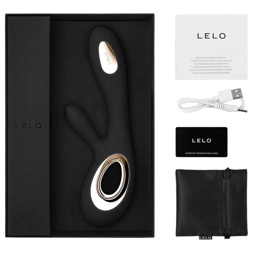 LELO Soraya Wave - csiklókaros, bólogató vibrátor (fekete) - Image 7