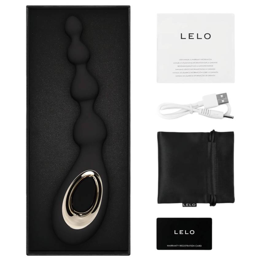 LELO Soraya Beads - akkus, vízálló anál vibrátor (fekete) - Image 3