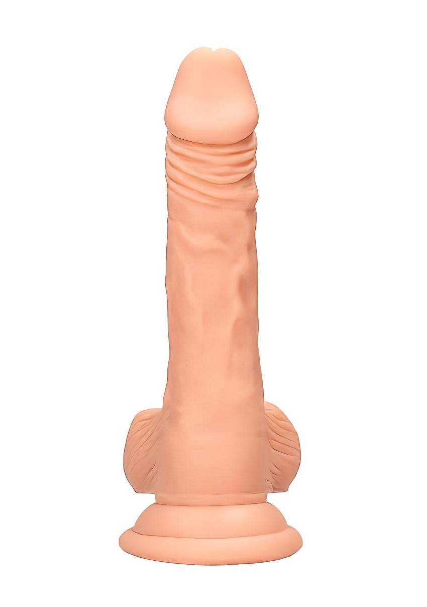 RealRock Dong 7 - élethű, herés dildó (17cm) - natúr - Image 5