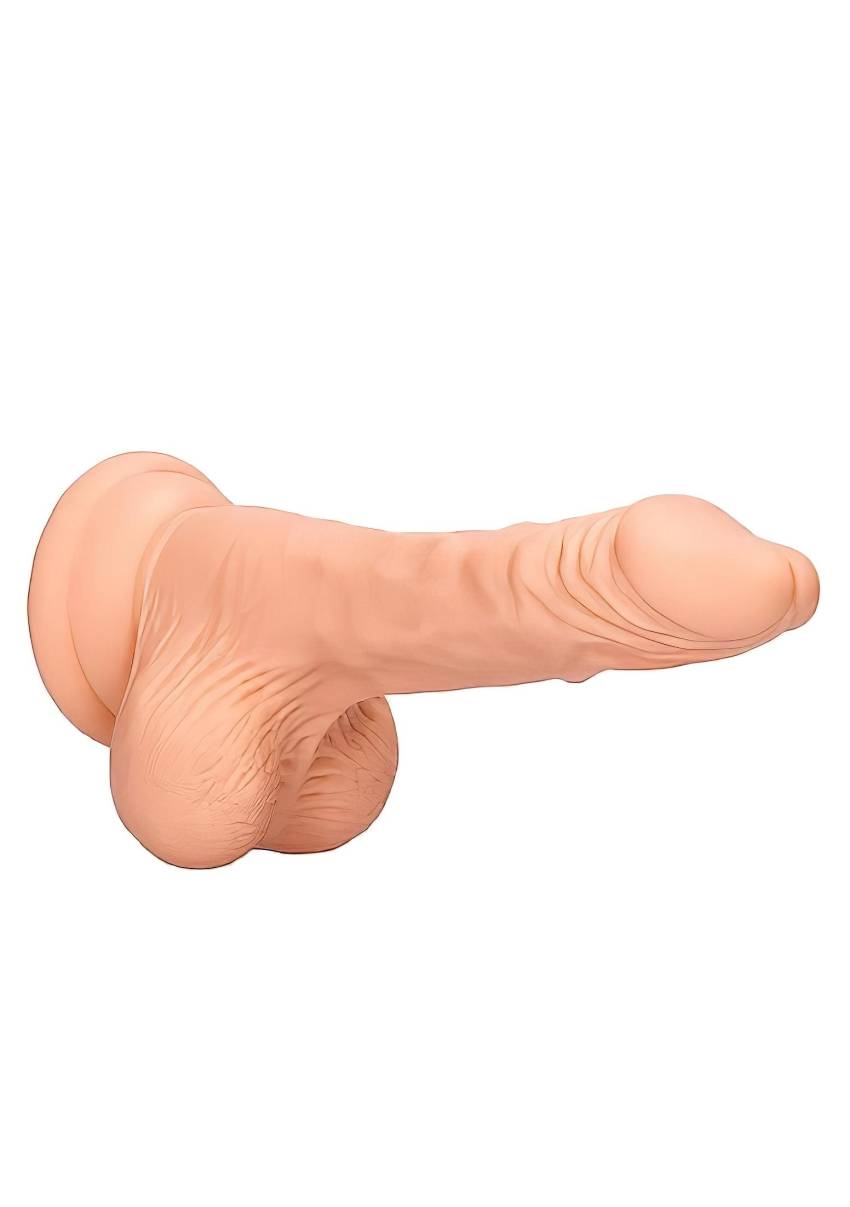 RealRock Dong 7 - élethű, herés dildó (17cm) - natúr - Image 7