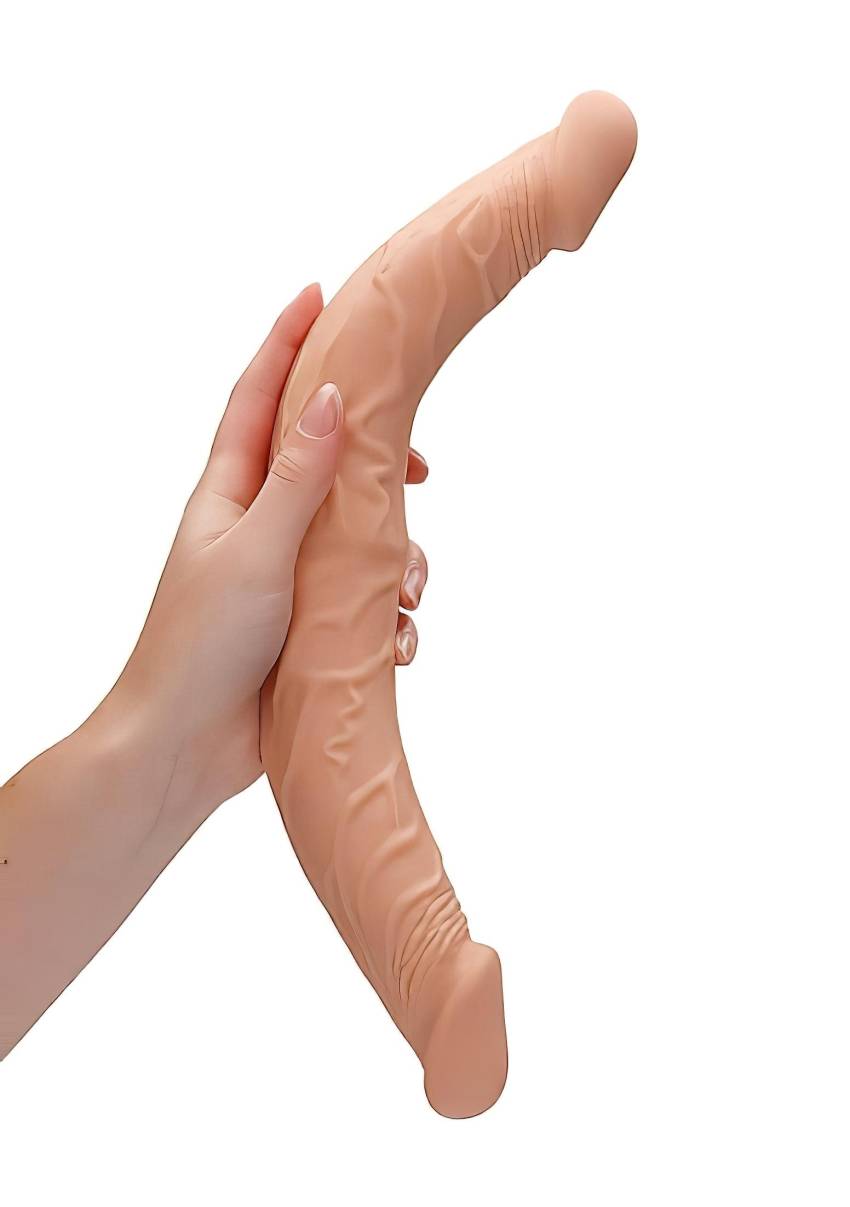 RealRock Double Dong 14 - dupla dildó (36cm) - natúr - Image 4