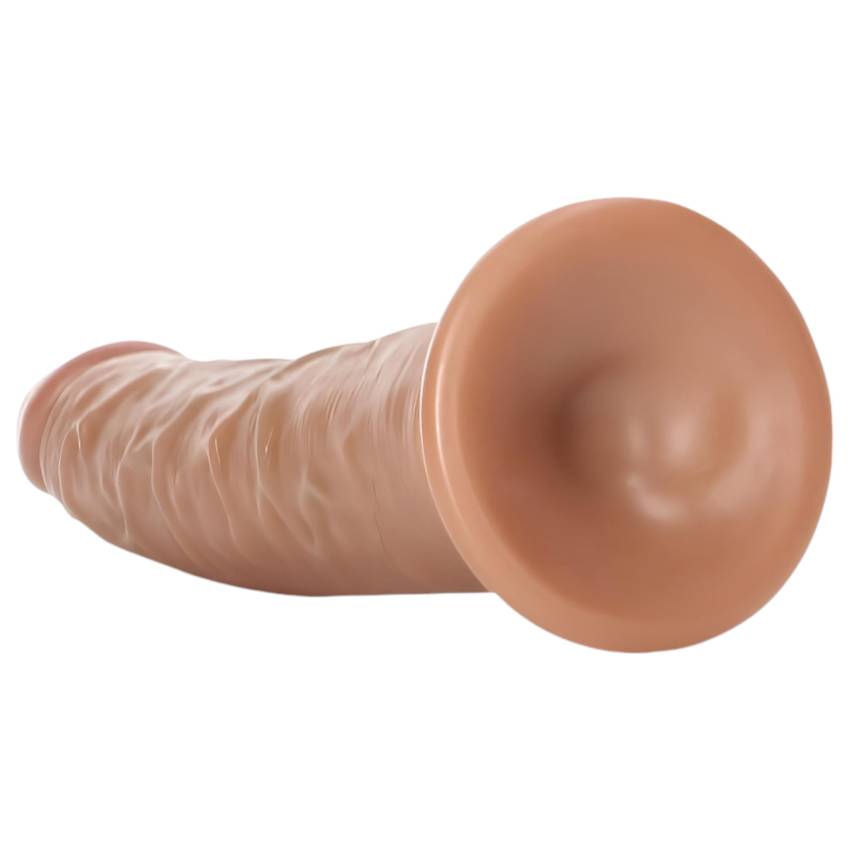 RealRock Slim - realisztikus dildó 15,5cm (sötét natúr) - Image 6