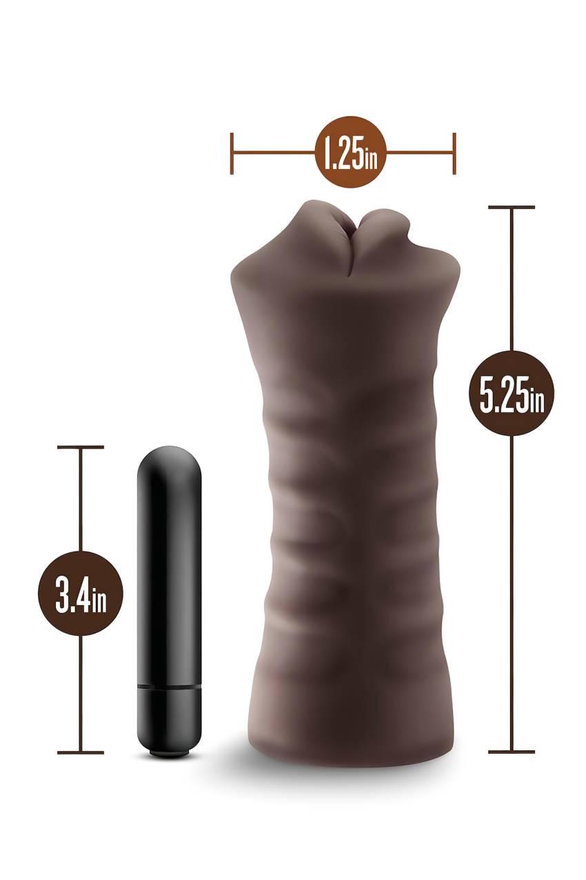 Enlust Krystal - vibrációs műszáj MI képekkel (barna) - Image 3