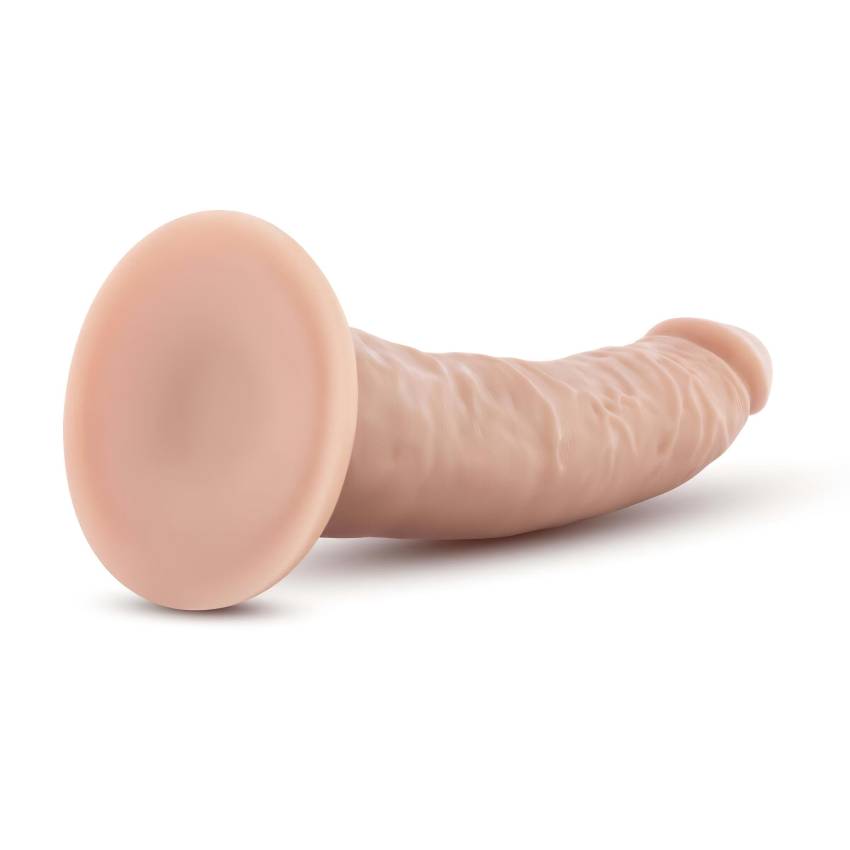 Dr. Skin 7 - tapadókorongos élethű dildó - natúr (17,5cm) - Image 3