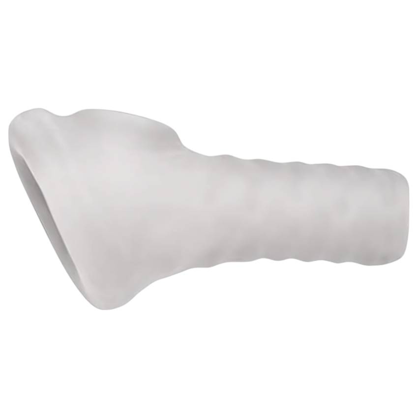 Perfect Fit Breeder - nyitott péniszköpeny (10 cm) - fehér - Image 3