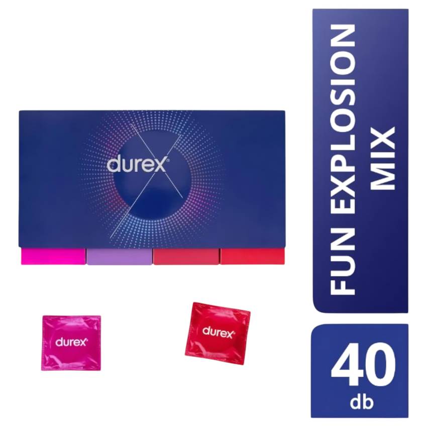 Durex Fun Explosion - diszkrét óvszer csomag (40db) - Image 2