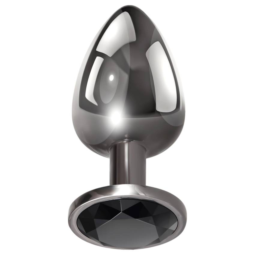 Evolved Black Gem - fém anál plug szett, fekete kővel (ezüst) - Image 10