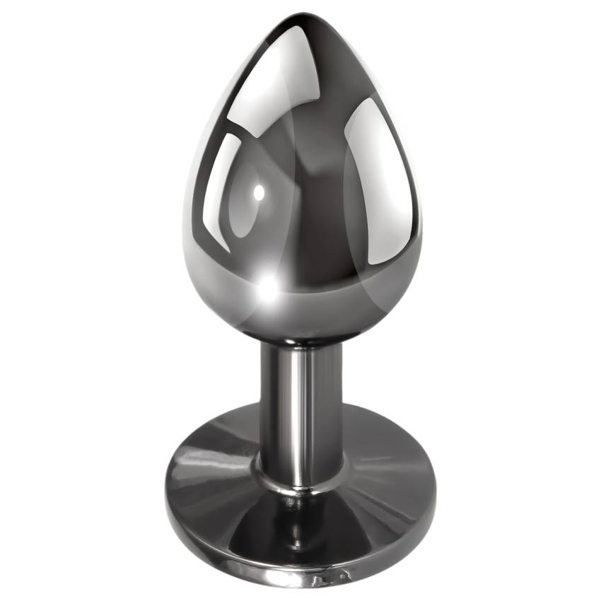 Evolved Black Gem - fém anál plug szett, fekete kővel (ezüst) - Image 14