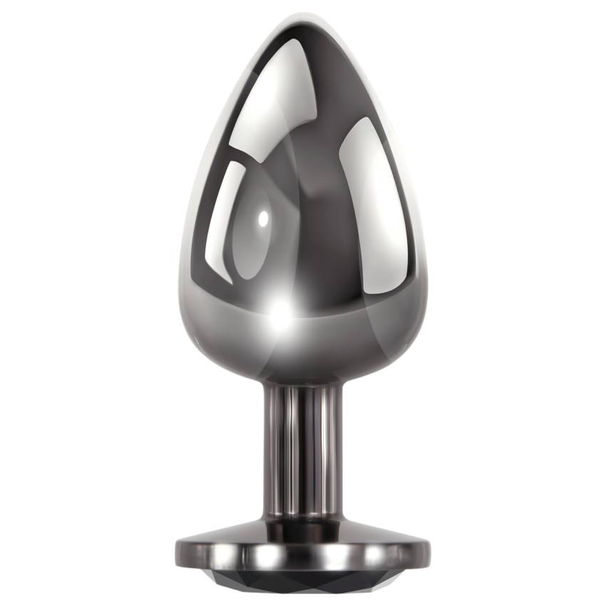 Evolved Black Gem - fém anál plug szett, fekete kővel (ezüst) - Image 8